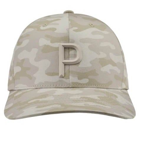 02543402 | Mũ kết golf Camo Tech P |  Camo Tech P Snapback Cap | Tan |