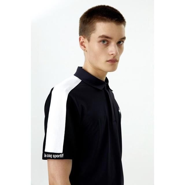 Áo golf tay ngắn nam GN221MTS56-BLCK | Lecoq