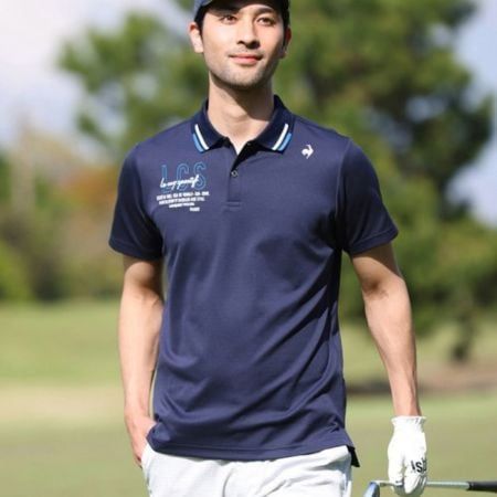 Áo golf tay ngắn nam QGMVJA11V-NV00 | Lecoq