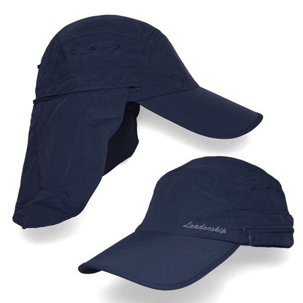 Mũ lưỡi trai che gáy 026 UV Thailand | LeadershipXanh Navy