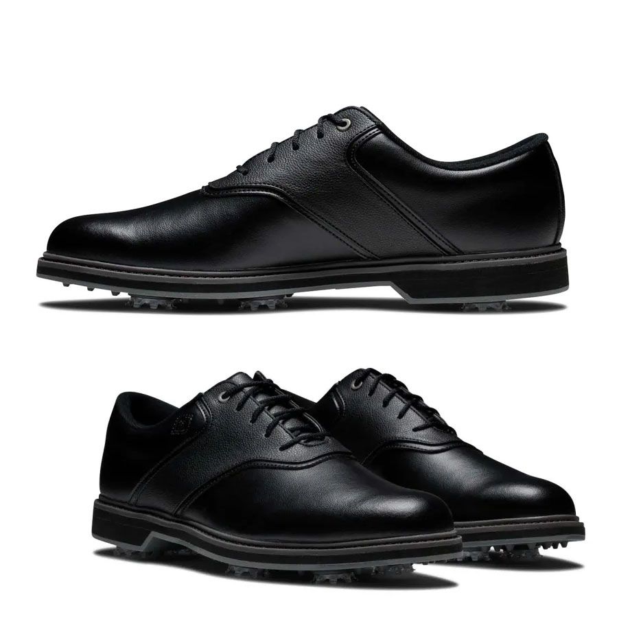 Giày golf nam DM ORIGINALS 57024 BLACK Spiked Extra Wide | FJ