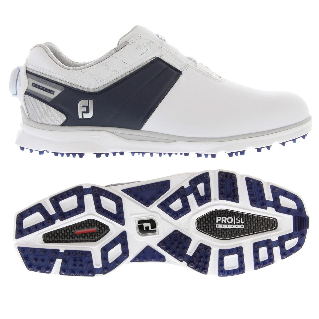 Giày golf nam PRO SL Carbon BOA 53191 WHT/NAV/SLV | FootJoy