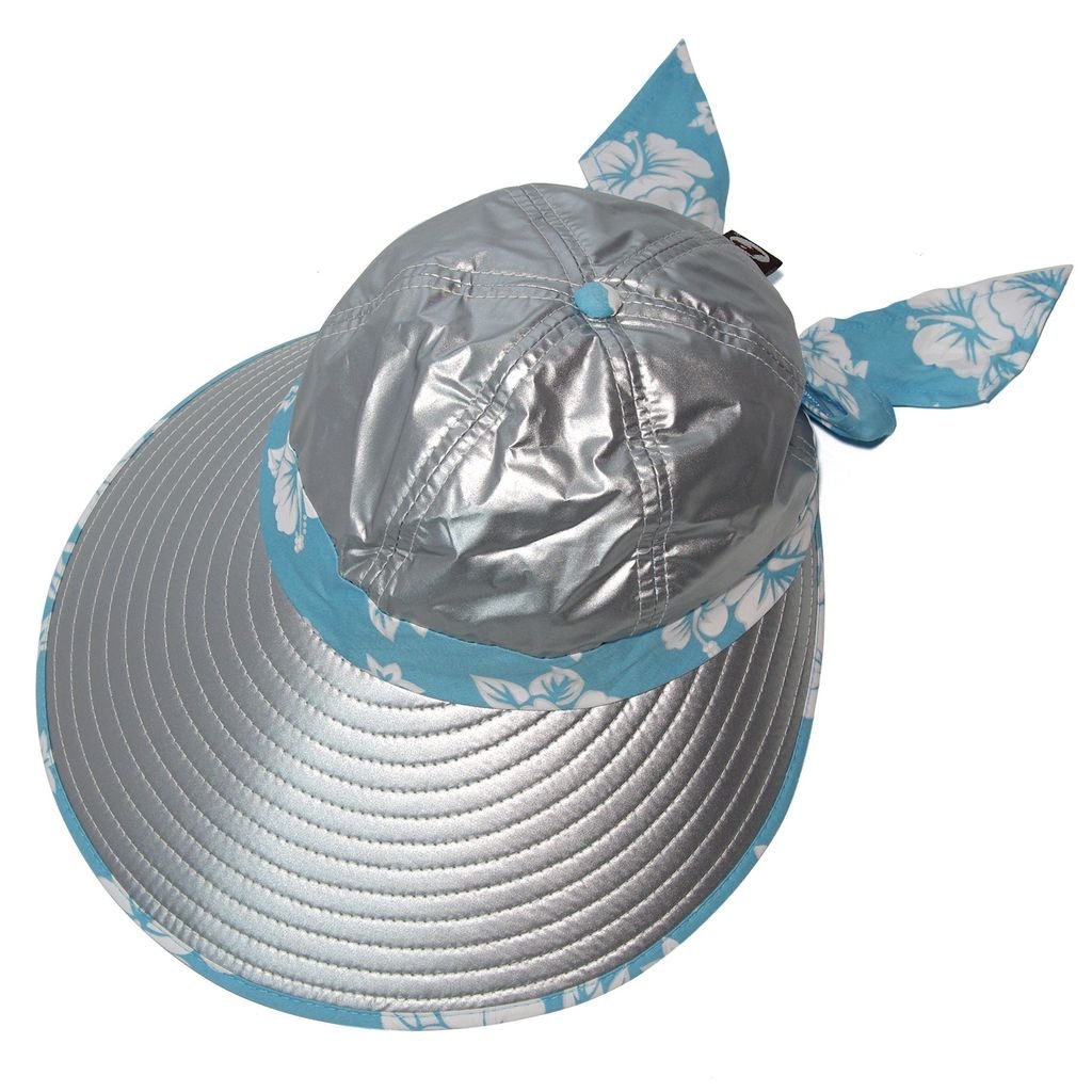 Mũ rộng vành nữ có nơ 024 Silver UV Thailand | LeadershipSilver/Blue