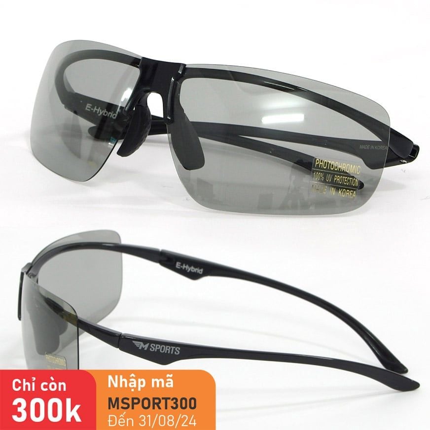 Kính Polarized đổi màu siêu nhẹ Hàn Quốc Eagle Hybrid 01 Gentle