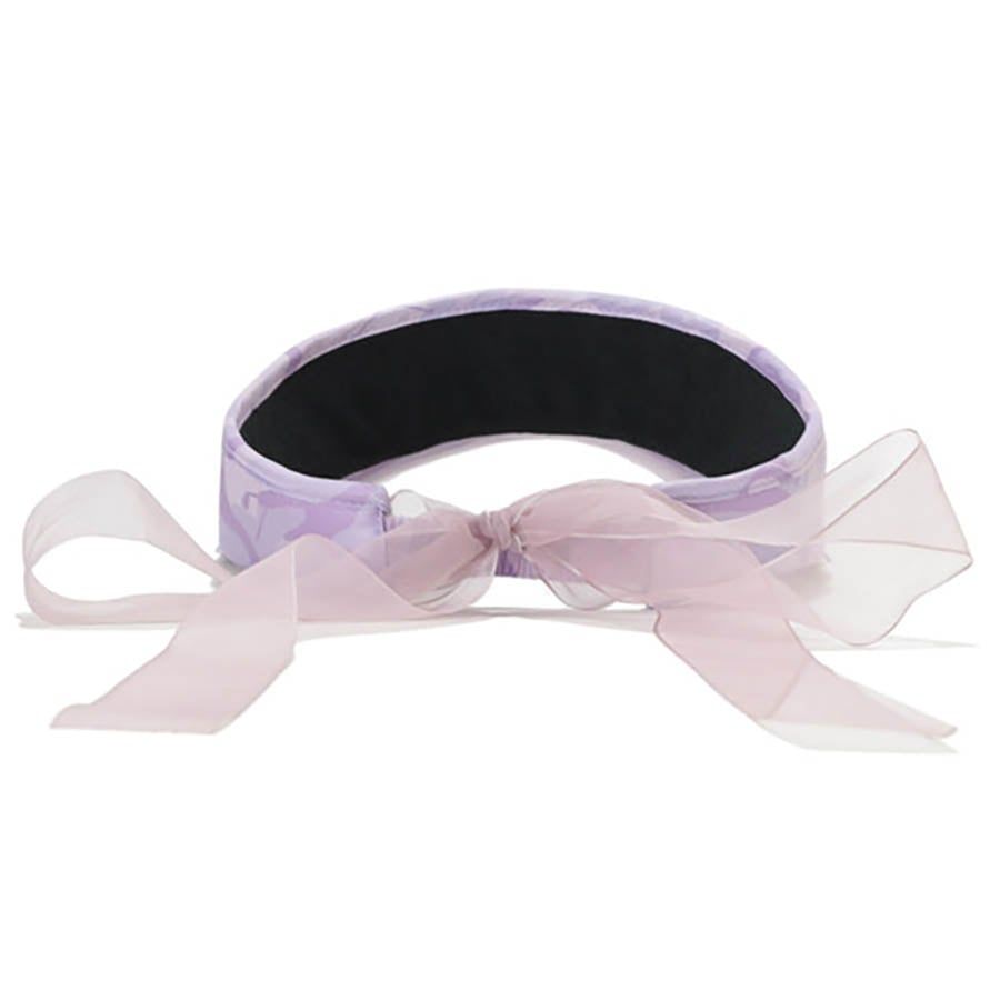 Mũ nửa đầu nữ visor Gauge Ribbon MLF-4B-FC18 Lavender | MARK & LONA