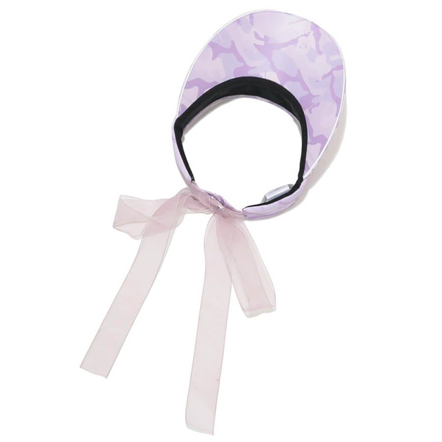 Mũ nửa đầu nữ visor Gauge Ribbon MLF-4B-FC18 Lavender | MARK & LONA