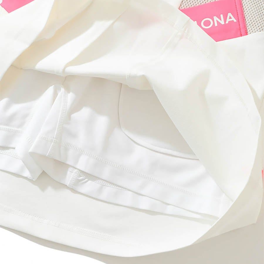 Váy golf nữ Pave Frilled Back MLW-4B-AE09 White | MARK & LONA