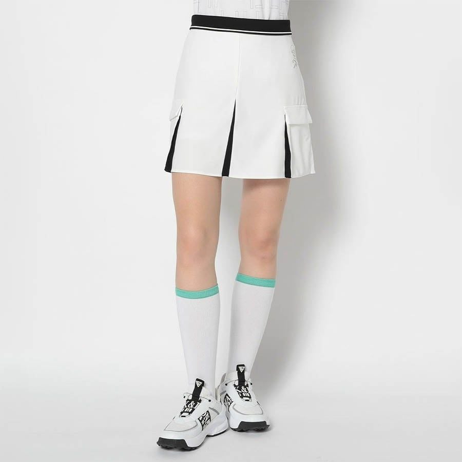 Váy golf nữ SCP Pleats MXW-4B-AE01 White | MARK & LONA