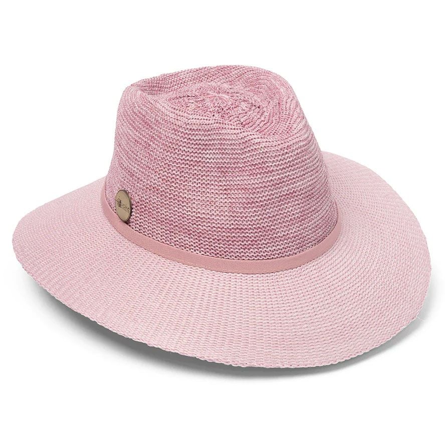 Mũ golf nữ rộng vành ASTON FEDORA Hat Ball Marker OLD ROSE/PINK | Evok