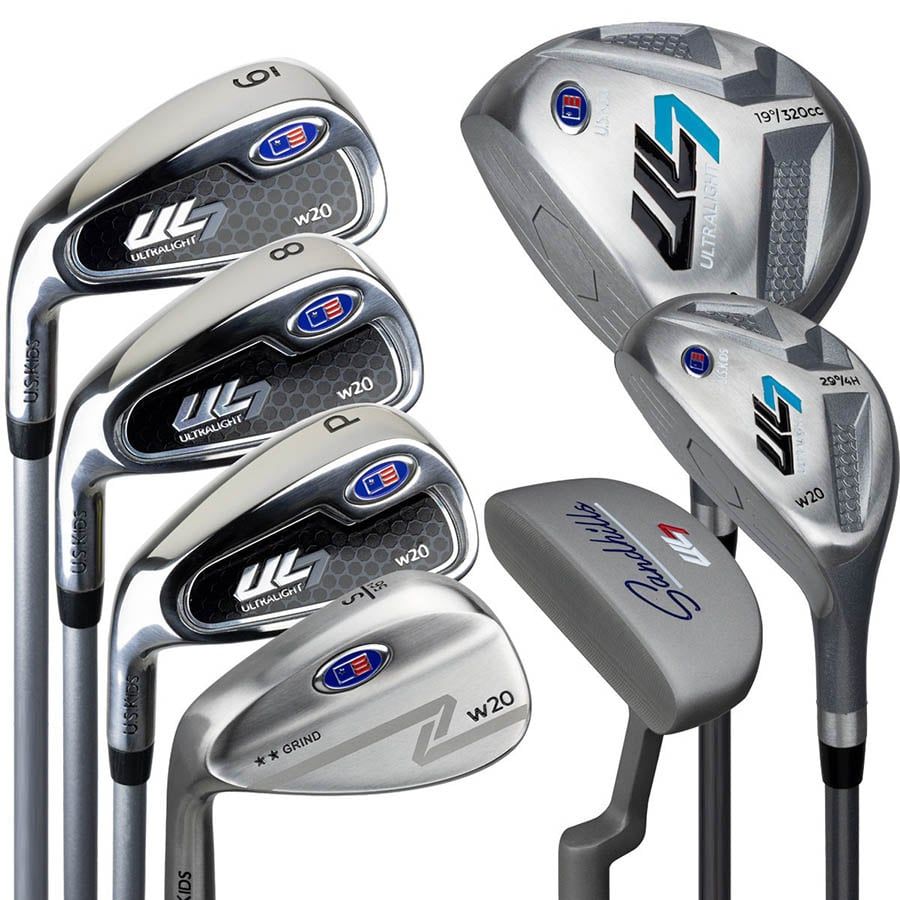 Bộ 7 gậy golf trẻ em tay trái UL7 48 cho bé cao khoảng 1m22 | US Kids