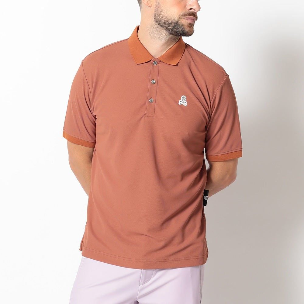 Áo golf nam tay ngắn Ace MLM-4B-AP07 Brown | MARK & LONA
