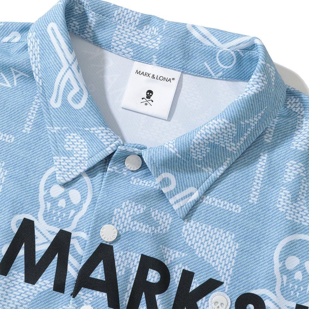 Áo golf nam tay ngắn FLOG Collar MLM-4A-AP04 Blue | MARK & LONA