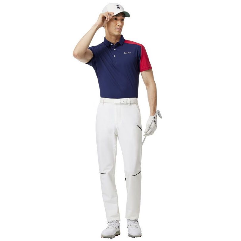 Áo golf nam tay ngắn TaylorMade N94222 2MFPO-TD561 NV/RD