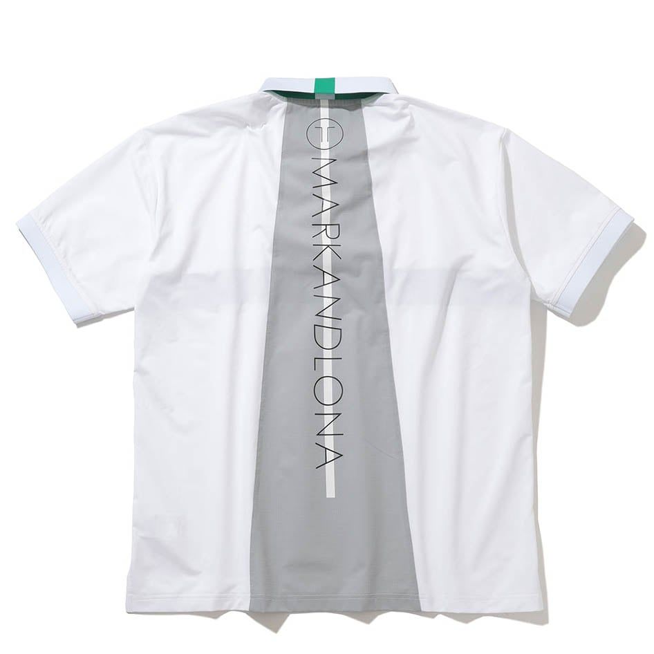 Áo golf nam tay ngắn PZL Zip Polo MXM-4B-AP02 White | MARK & LONA
