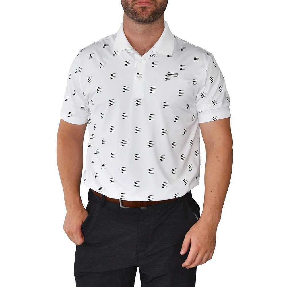 Áo golf nam tay ngắn PUMA 59943301 MATTR Moving Day Polo Bright white