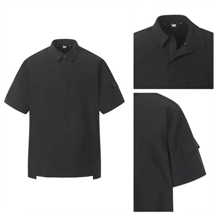 Áo golf tay ngắn nam LOOSE FIT WOVEN COLLAR PHMPM223521 | PXG