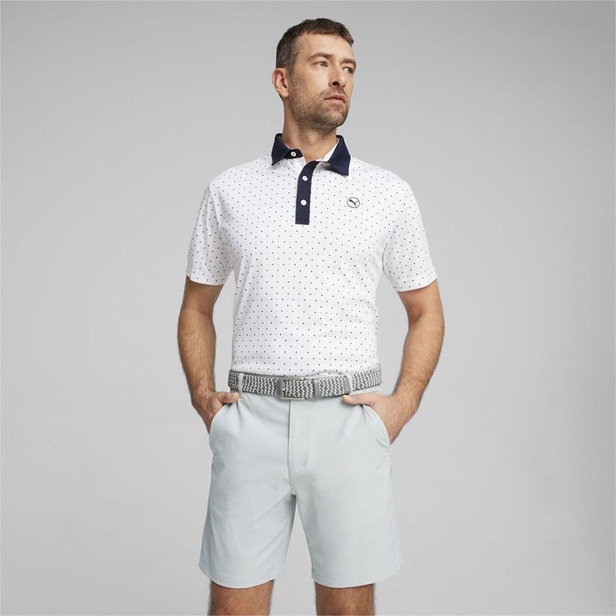 Áo golf tay ngắn nam PURE GEO 62447402 | PUMA