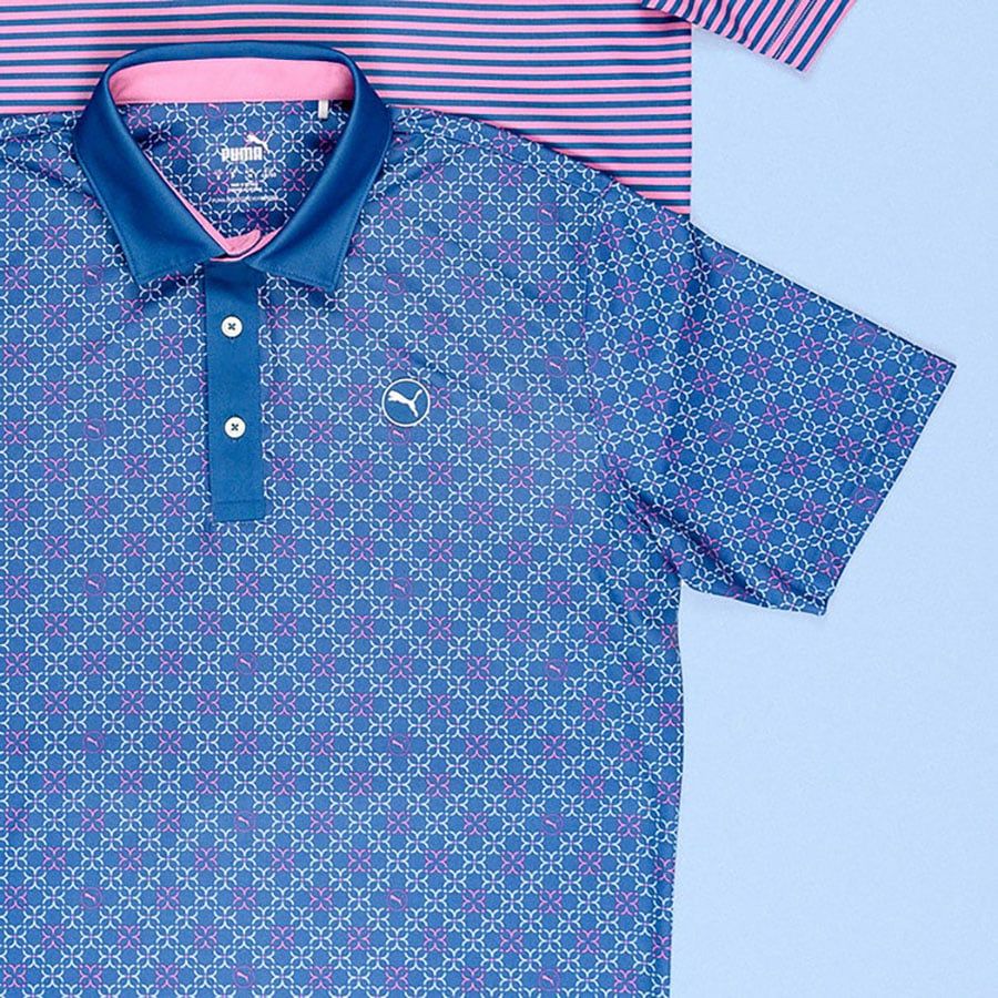 Áo golf tay ngắn nam PURE MONOGRAM 62498206 | PUMA