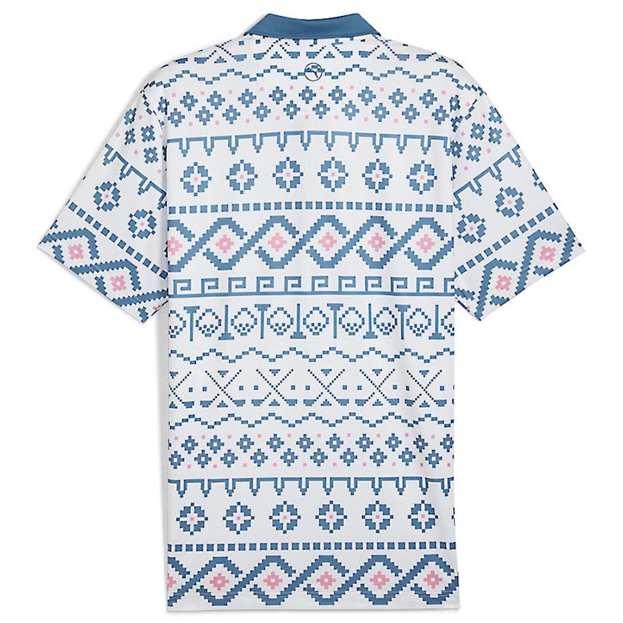 Áo golf tay ngắn nam FAIR ISLE PRINT 62683601 | PUMA