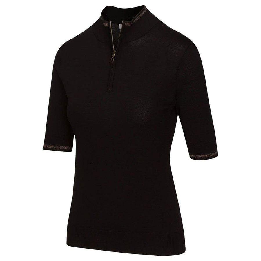Áo golf tay ngắn nam SWEATER - BLACK G2F20S653_BLK | Greg Norman | SAL