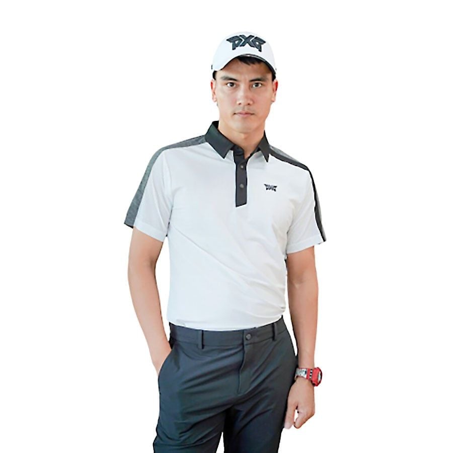 Áo golf tay ngắn nam SM COLOR BLOCKED PERFORATED COLLAR PIMPM223301 |