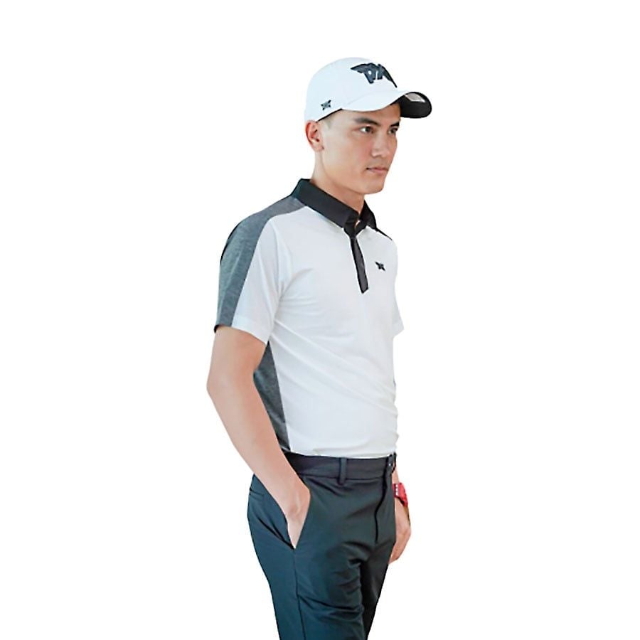 Áo golf tay ngắn nam SM COLOR BLOCKED PERFORATED COLLAR PIMPM223301 |
