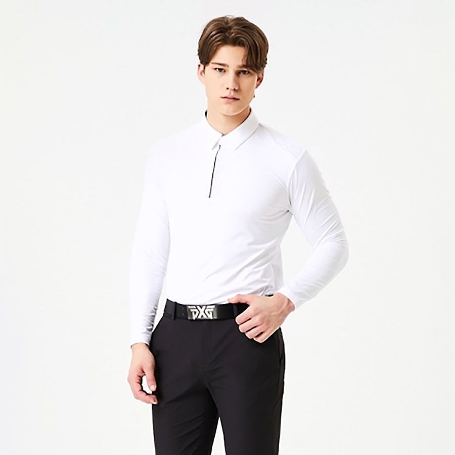 Áo golf nam tay dài SP ESSENTIAL SOLID COLLAR PIPPM210301 | PXG
