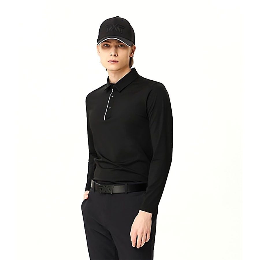 Áo golf nam tay dài SP ESSENTIAL SOLID COLLAR PIPPM210321 | PXG