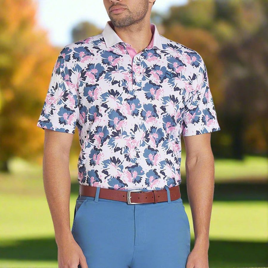 Áo golf tay ngắn nam PIQUE BORREGO 62840401 | PUMA