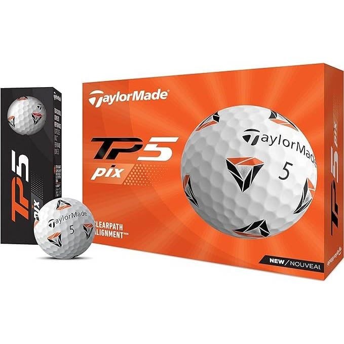 Hộp 12 bóng golf TP5 PIX 2.0 GLB (2021) | TaylorMade | SALE THÁNG 5.20Hộp 12 bóng golf TM21 TP5 pix2.0 GLB | TaylorMade